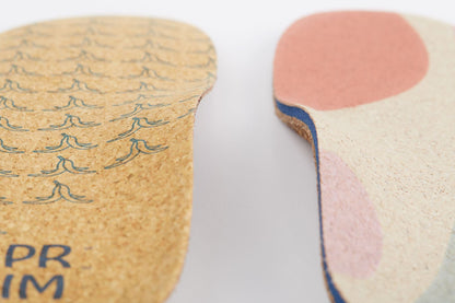 Low Arch Bananas™ Flat Cork Insoles for Low Arches