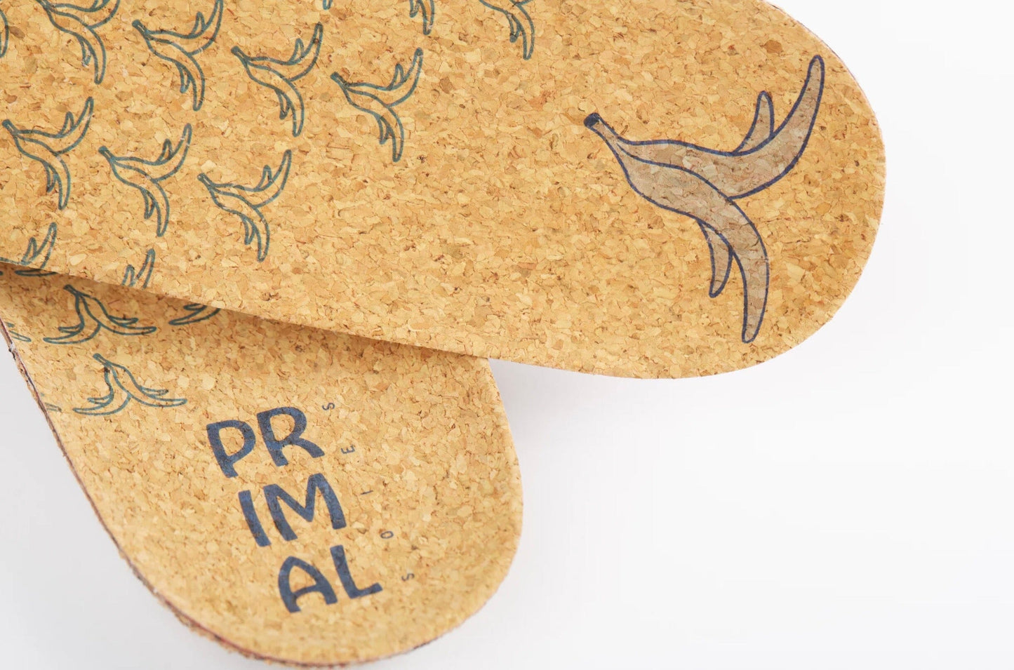 Low Arch Bananas™ Flat Cork Insoles for Low Arches