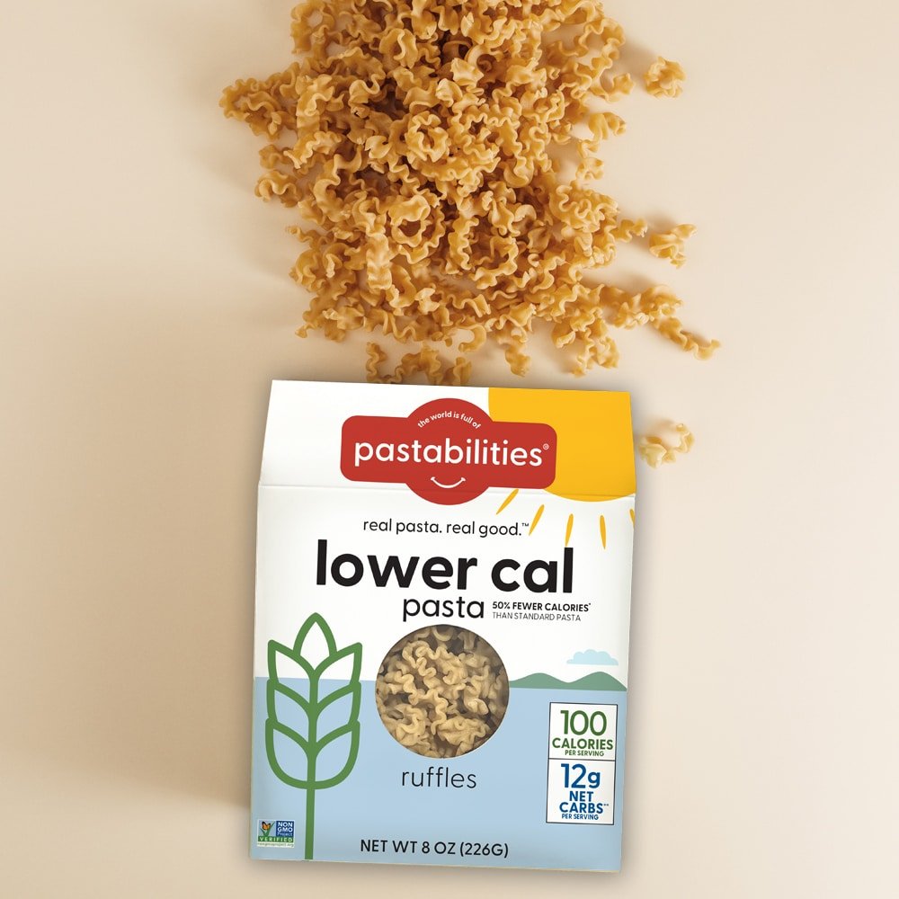 Lower Cal Pasta - Low Carb & Calorie - Ruffles