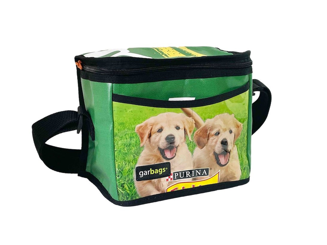 lunch bag dog food package golden retriever - Vegan America