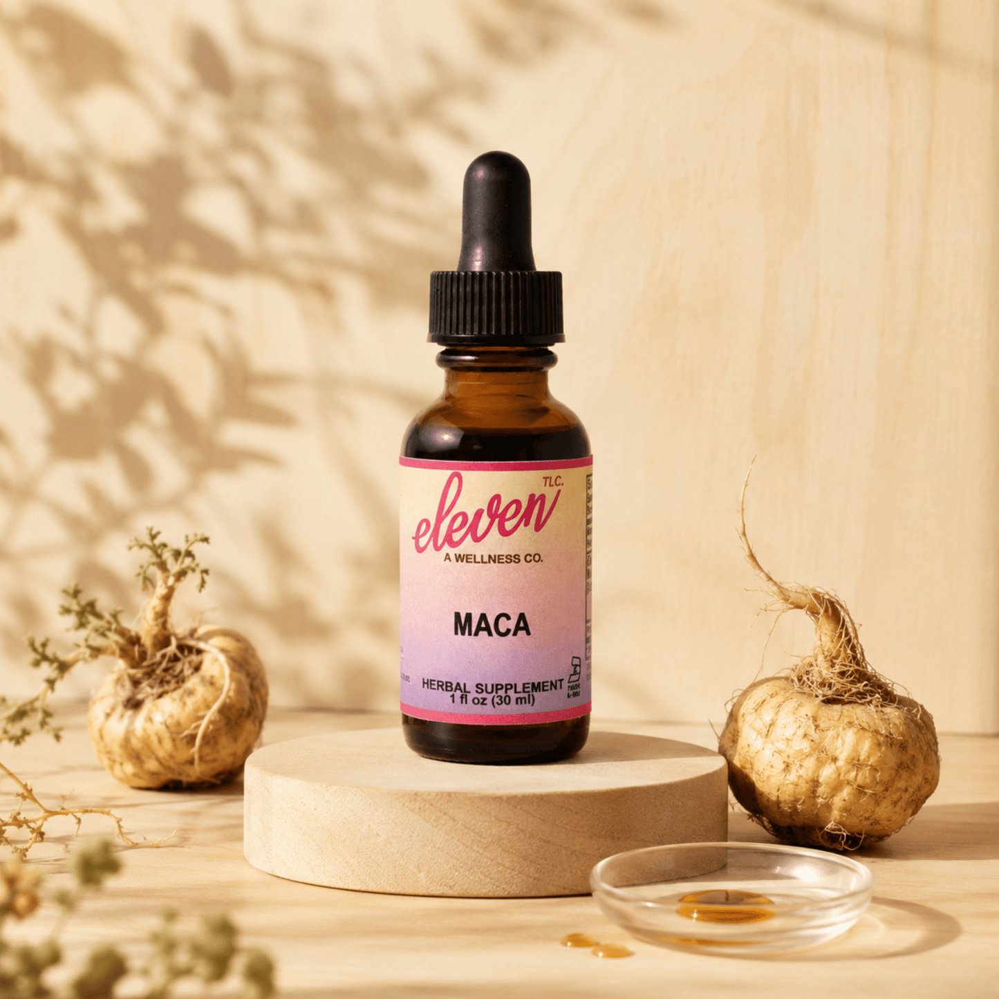 Organic Maca Root Tincture | Herbal Supplement | Eleven TLC - Vegan America