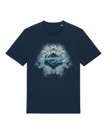 Unisex Icosahedron Navy T-Shirt - Vegan America