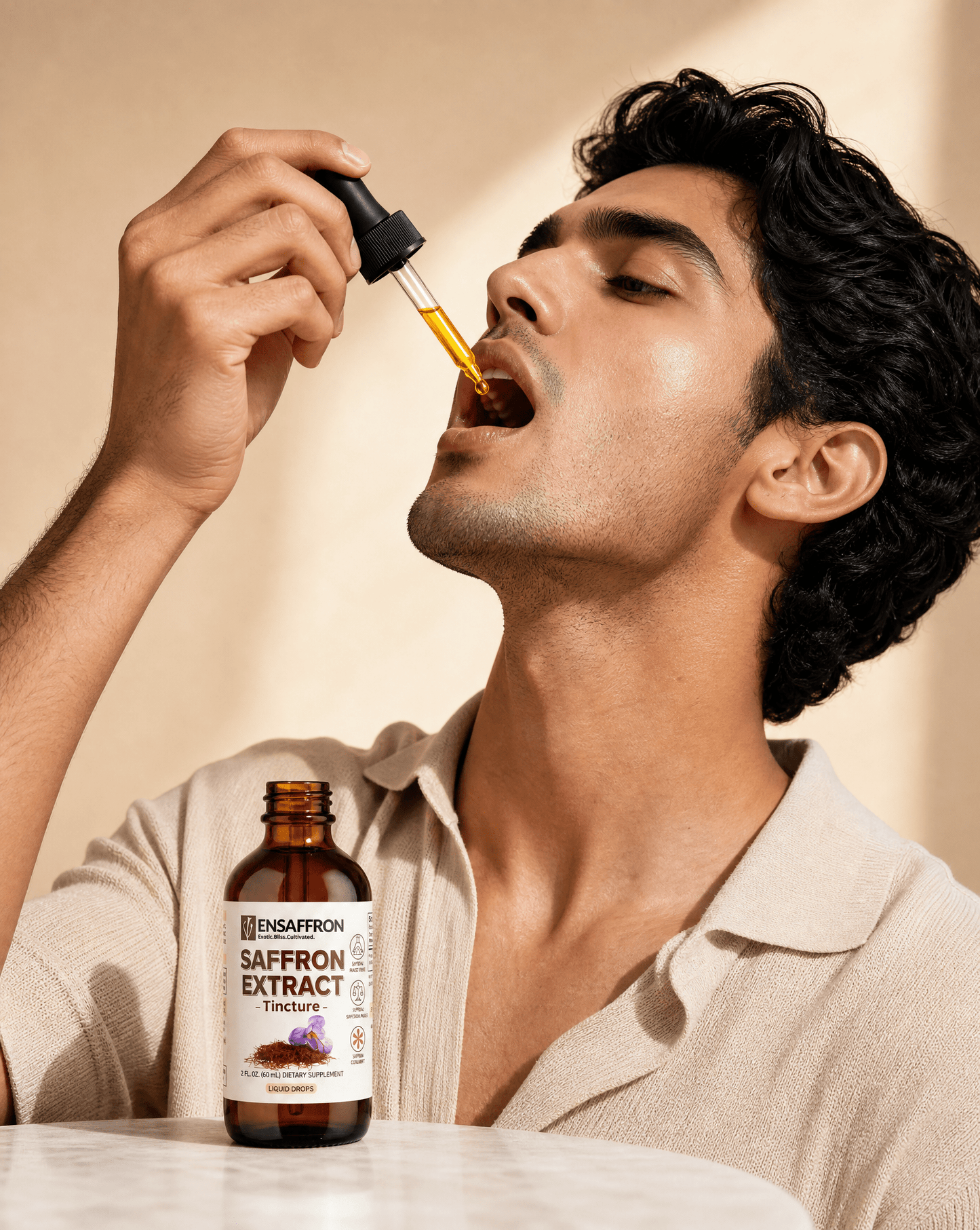 Premium Saffron Extract Tincture (Made With Pure Heray Saffron Threads) - Vegan America