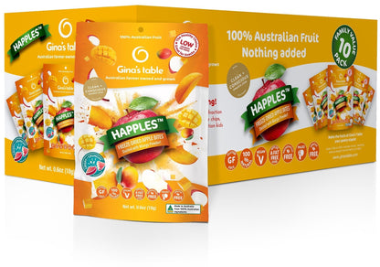 Freeze - Dried Apple Bites Dusted with Mango Powder - Vegan America