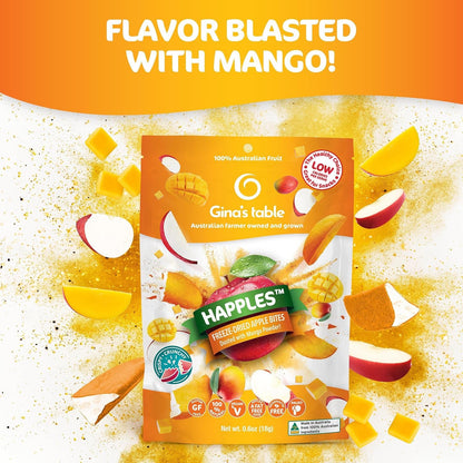 Freeze - Dried Apple Bites Dusted with Mango Powder - Vegan America