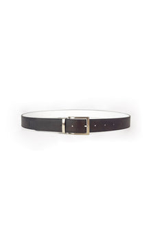 Second life | Reverse reversible belt – White/Chocolate - Vegan America