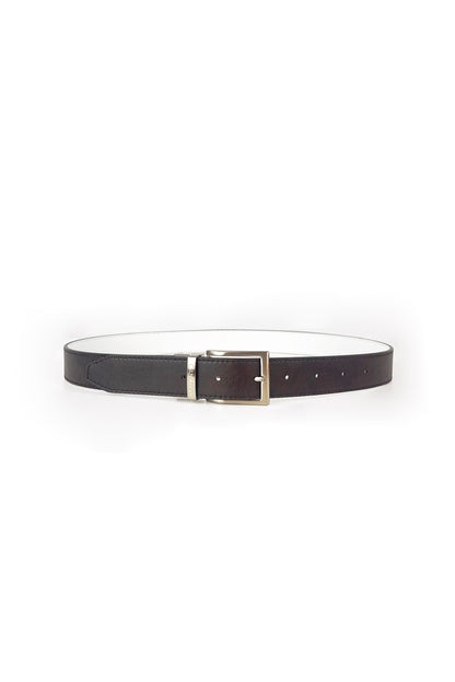 Second life | Reverse reversible belt – White/Chocolate
