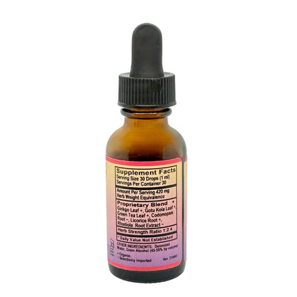 Mental Master Tincture "Brain Upgrade" | 1 oz - Vegan America