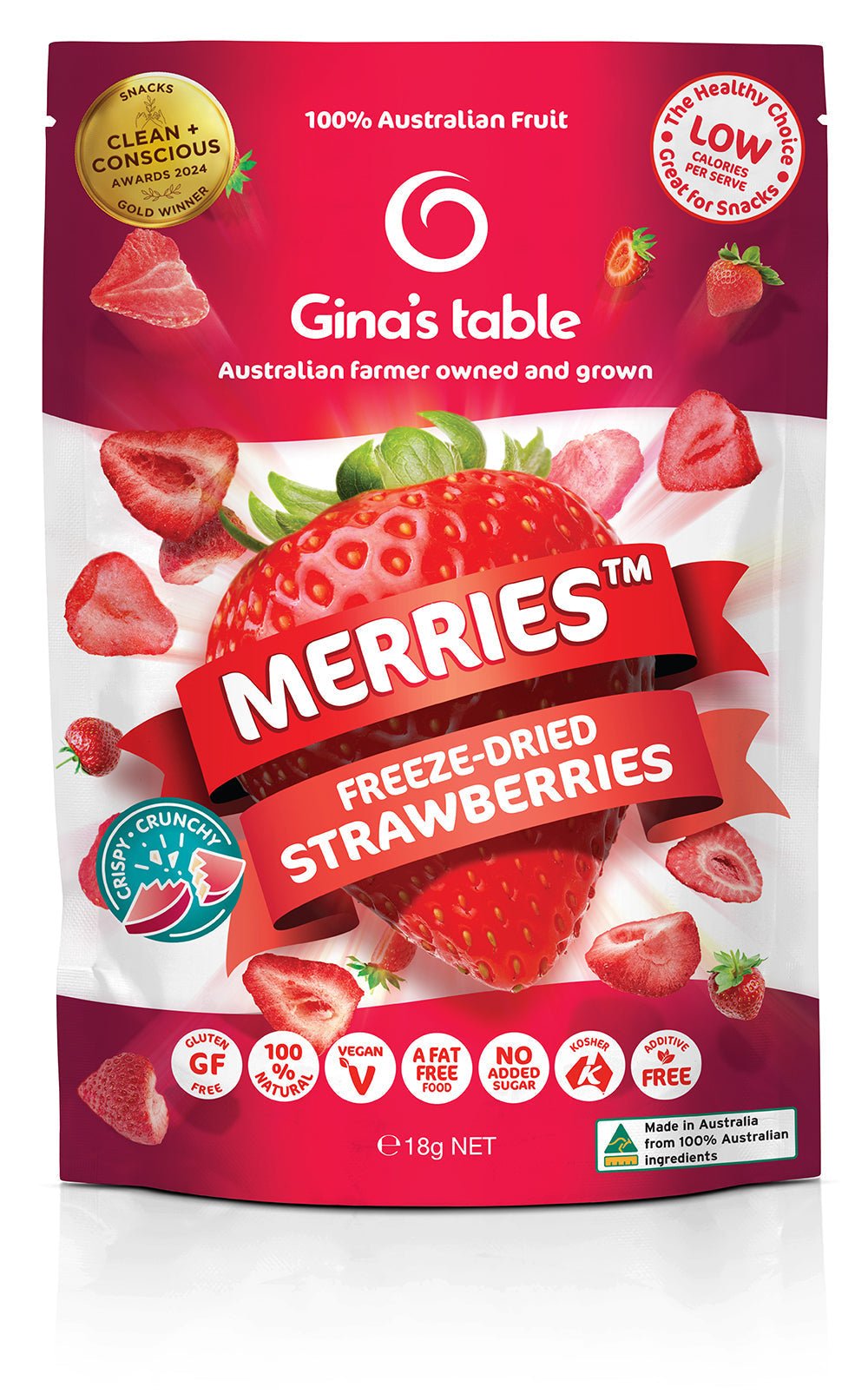 Freeze Dried Strawberries - Vegan America