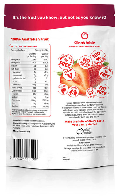 Freeze Dried Strawberries - Vegan America