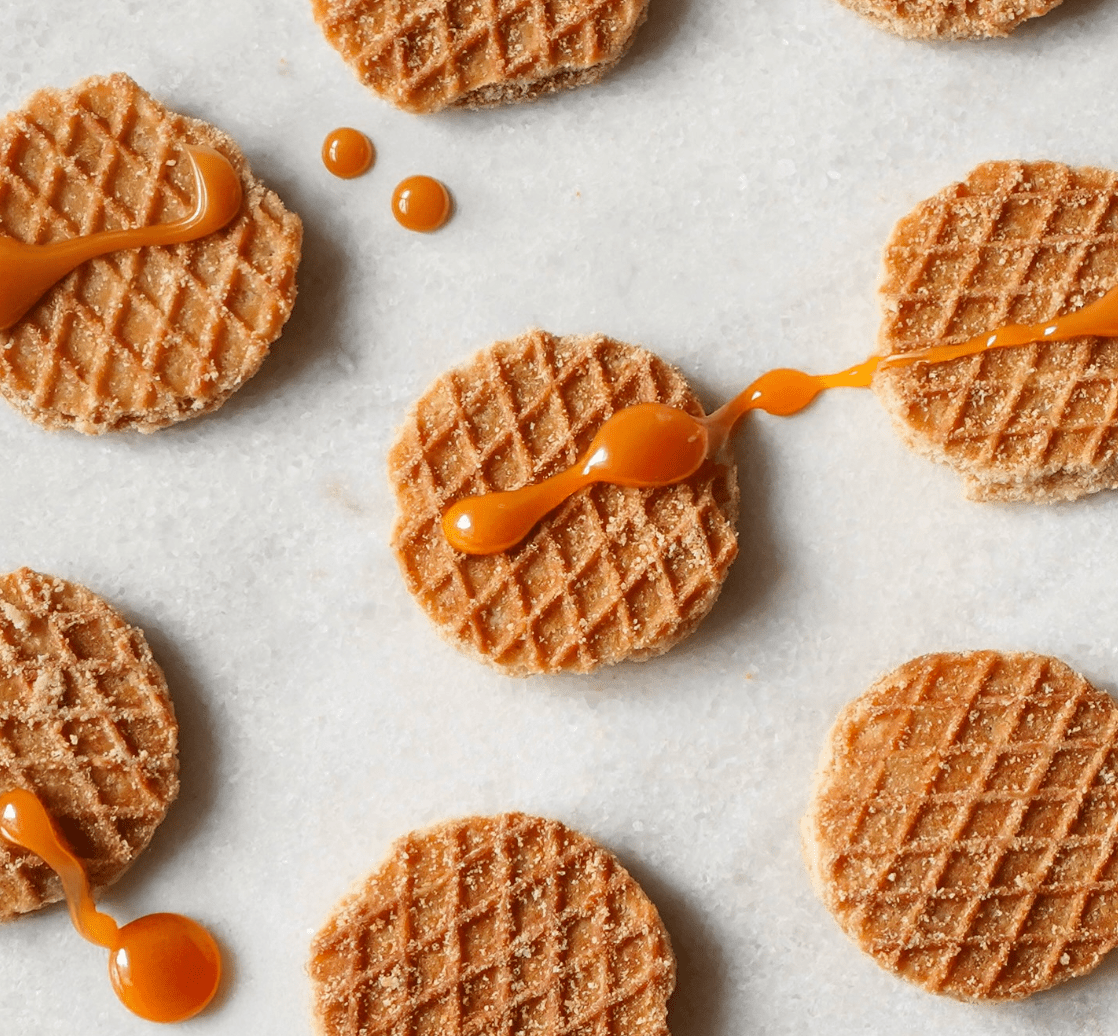 Mini Traditional Caramel Organic and Plant Based Stroopwafels - Vegan America