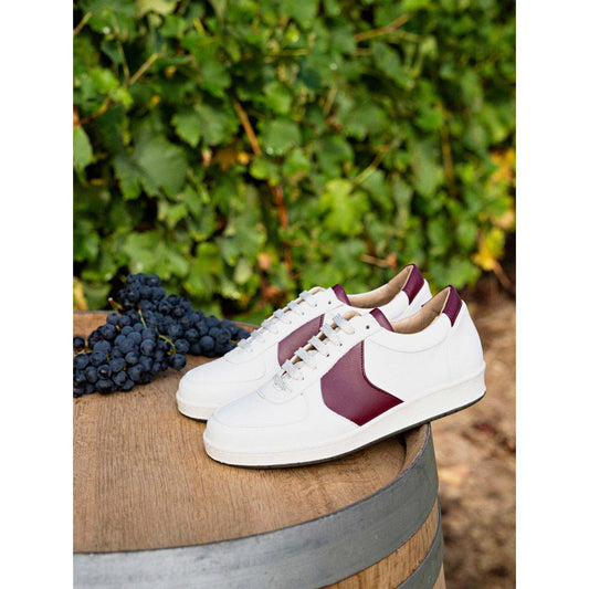 Cepage Grape Leather Unisex Vegan Sneakers | Merlot