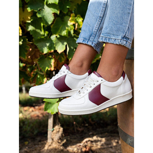 Cepage Grape Leather Unisex Vegan Sneakers | Merlot