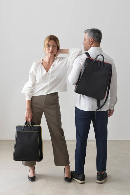 Urban laptop backpack - Black/Red