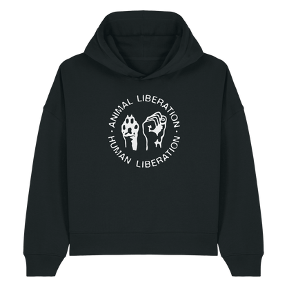 Animal Liberation Human Liberation Women's Hoodie - Vegan America