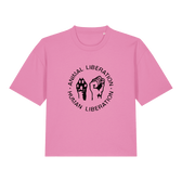 Animal Liberation Human Liberation Women's Boxy T-Shirt - Vegan America