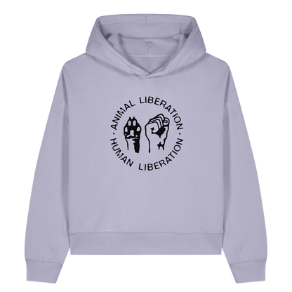 Animal Liberation Human Liberation Women's Hoodie - Vegan America