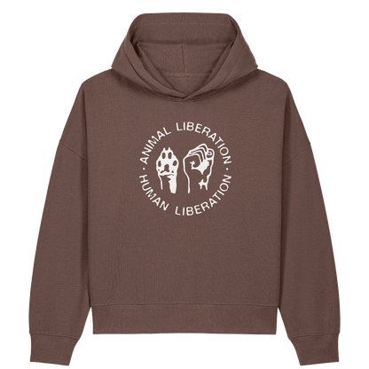Animal Liberation Human Liberation Women's Hoodie - Vegan America