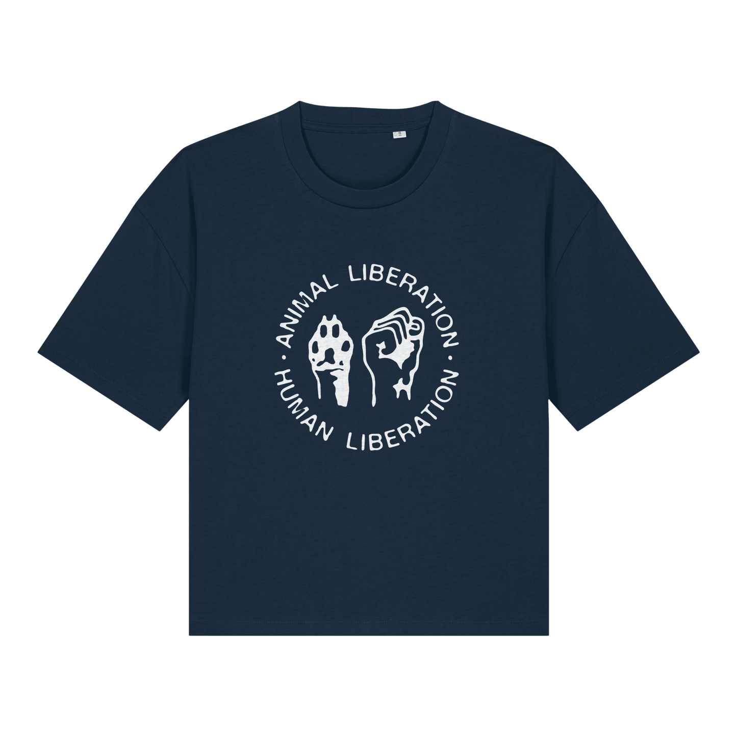 Animal Liberation Human Liberation Women's Boxy T-Shirt - Vegan America