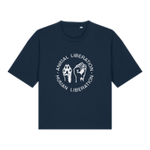 Animal Liberation Human Liberation Women's Boxy T-Shirt - Vegan America