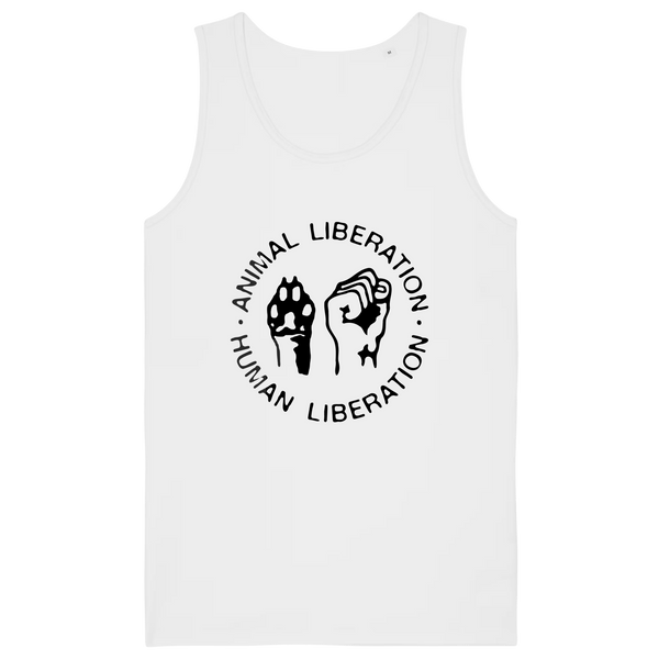 Animal Liberation Human Liberation Men's Tank Top - Vegan America