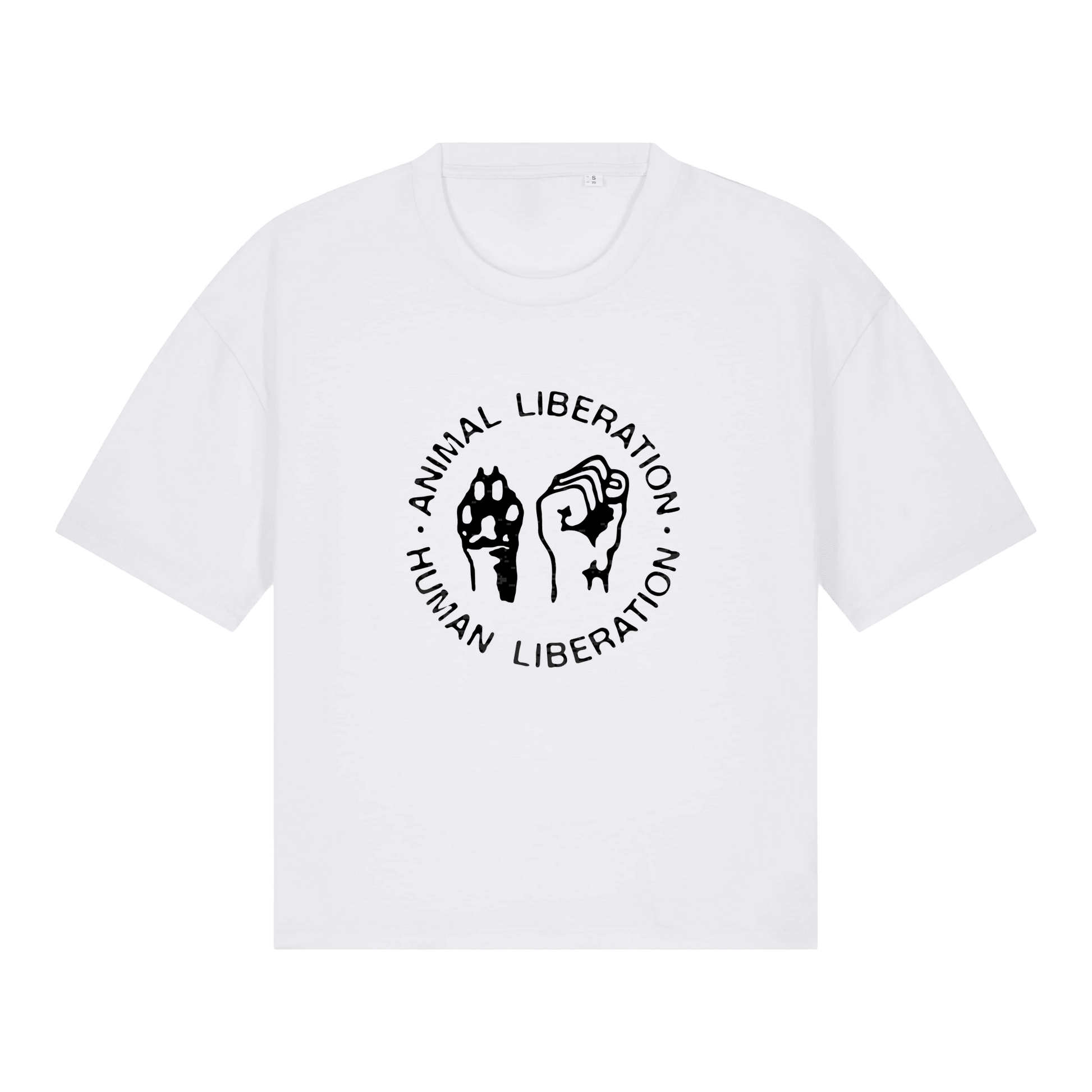 Animal Liberation Human Liberation Women's Boxy T-Shirt - Vegan America
