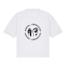 Animal Liberation Human Liberation Women's Boxy T-Shirt - Vegan America