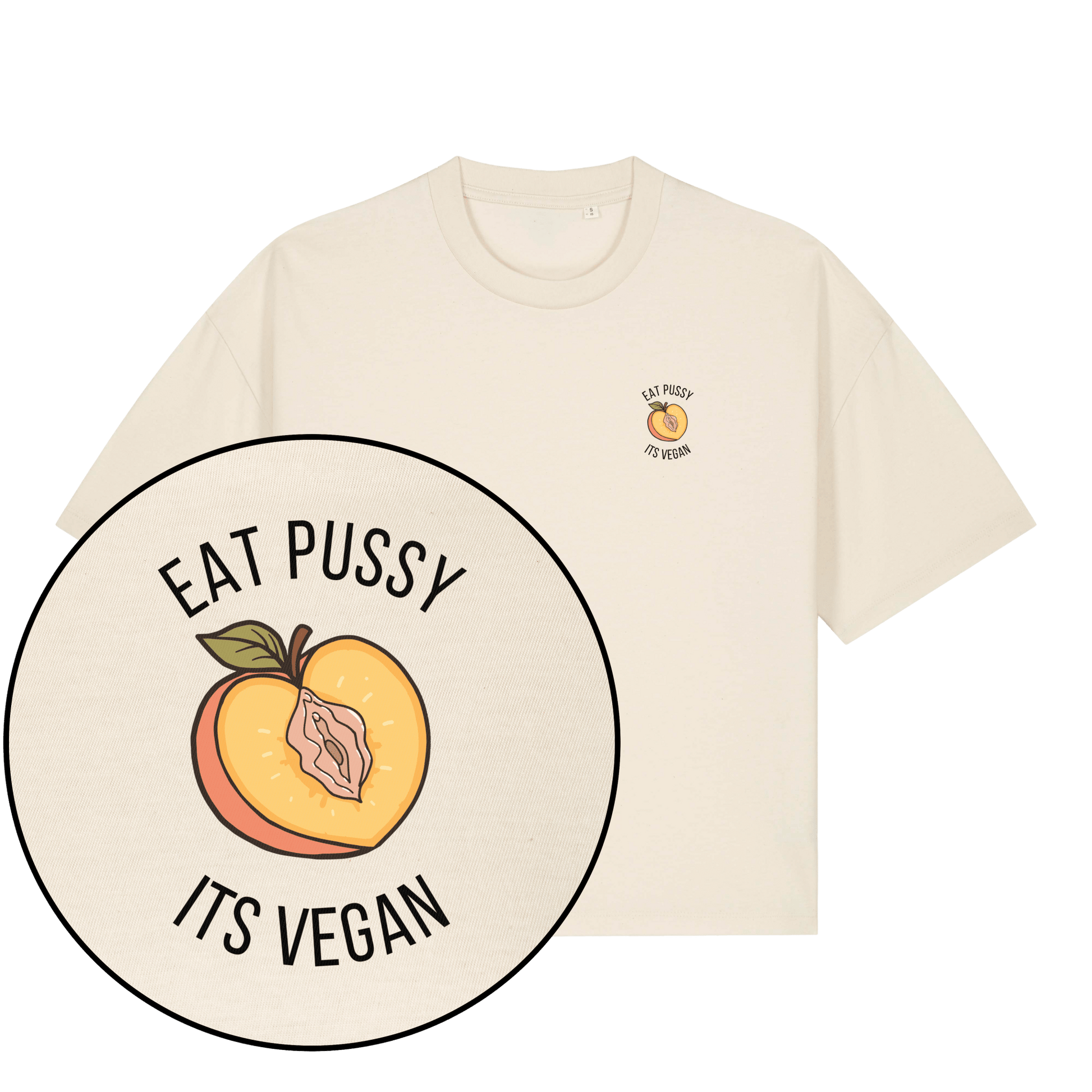 Eat Pussy It's Vegan Women's Boxy T-Shirt - Vegan America
