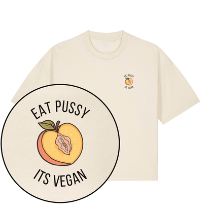 Eat Pussy It's Vegan Women's Boxy T-Shirt - Vegan America
