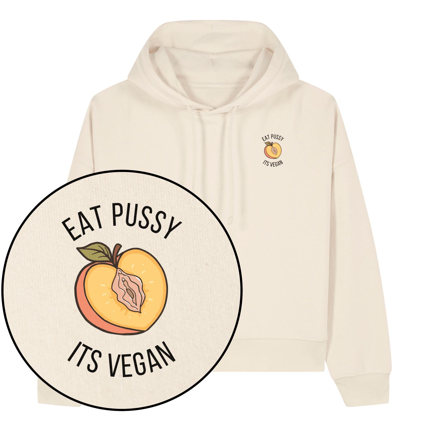 Eat Pussy It's Vegan Women's Hoodie - Vegan America