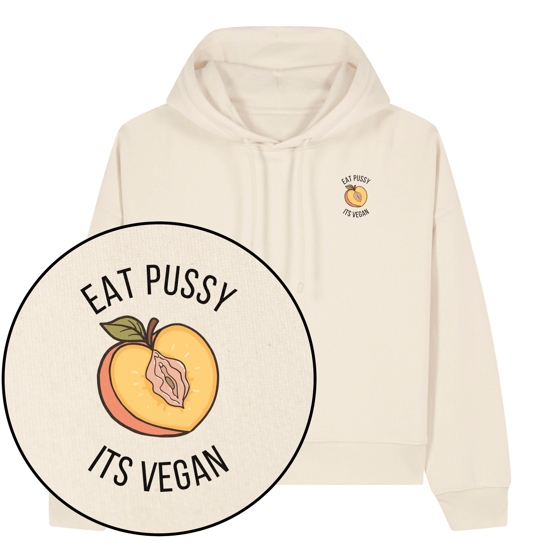 Eat Pussy It's Vegan Women's Hoodie - Vegan America
