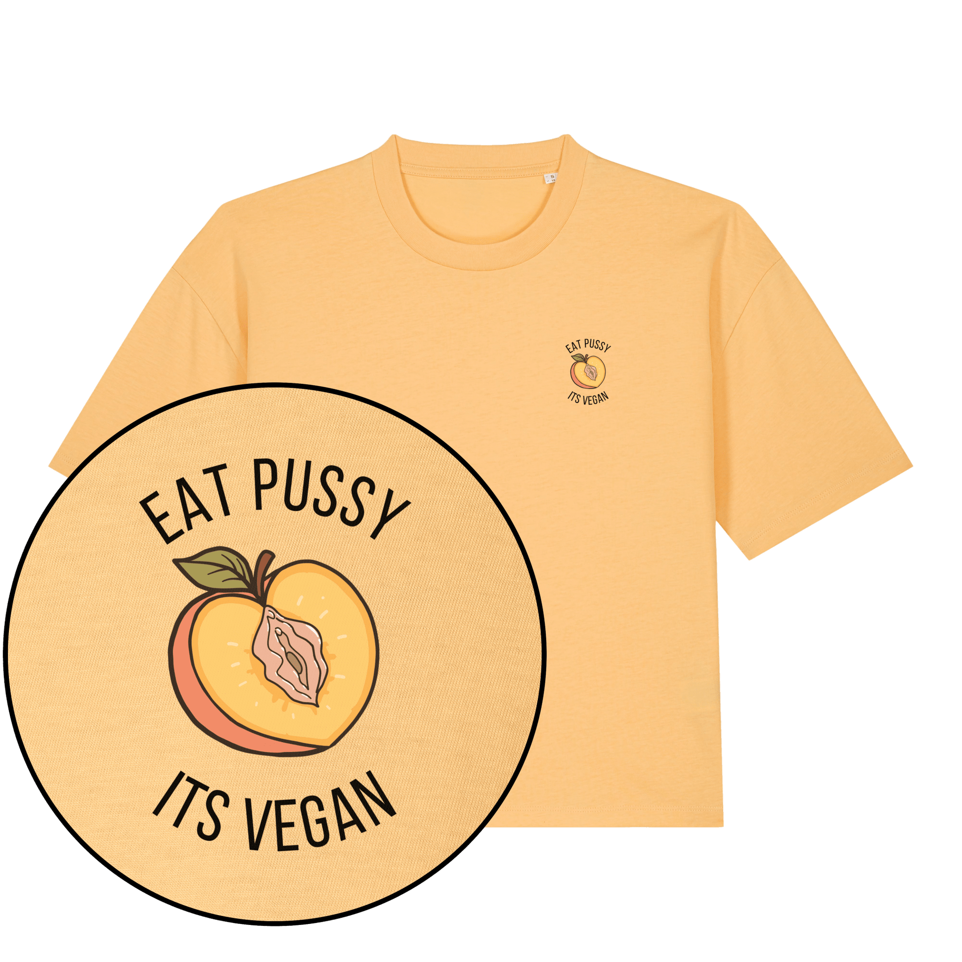 Eat Pussy It's Vegan Women's Boxy T-Shirt - Vegan America