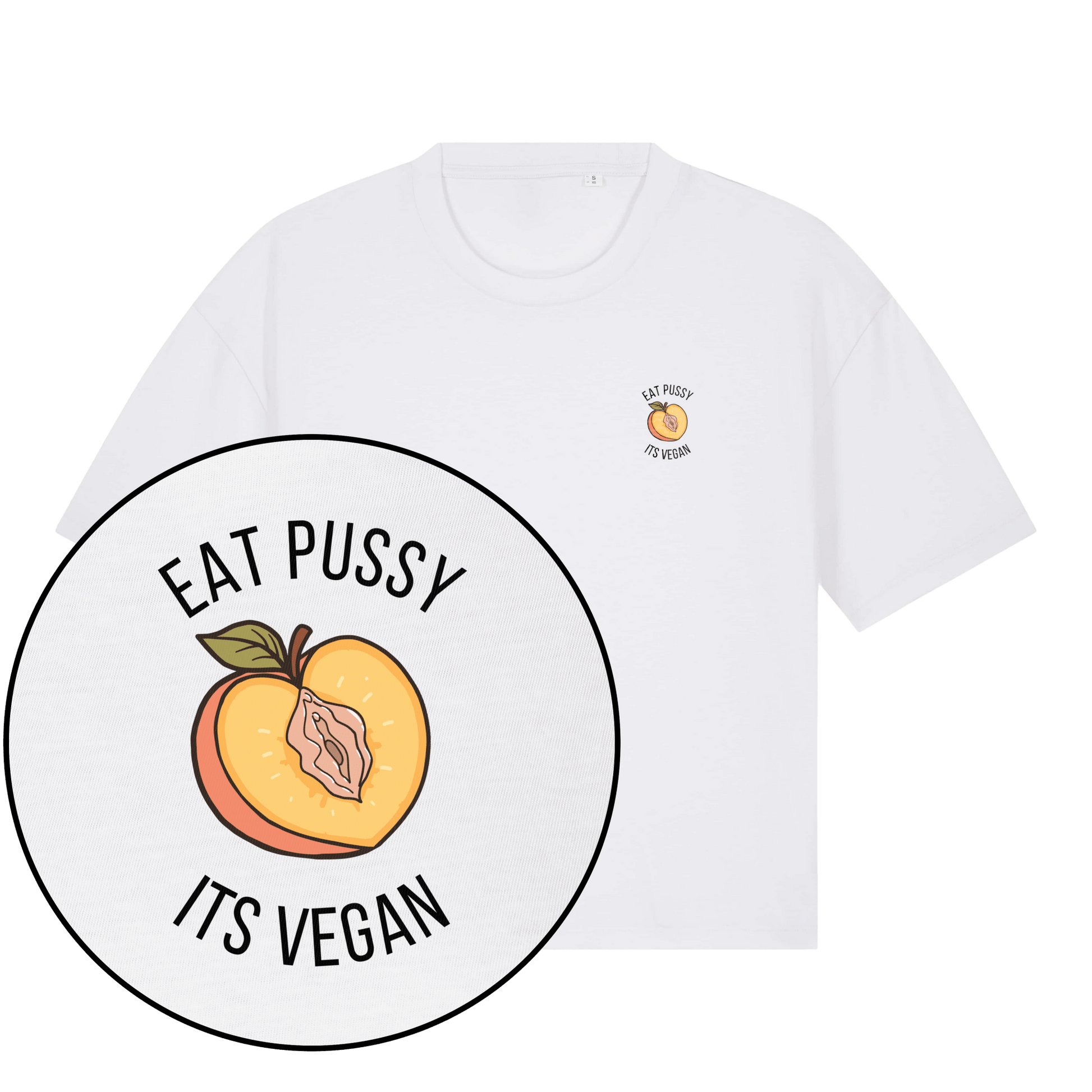 Eat Pussy It's Vegan Women's Boxy T-Shirt - Vegan America