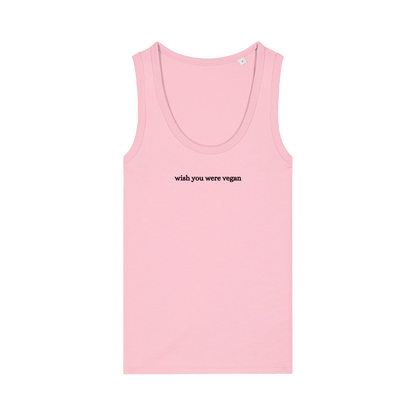 Wish You Were Vegan Women's Tank Top - Vegan America