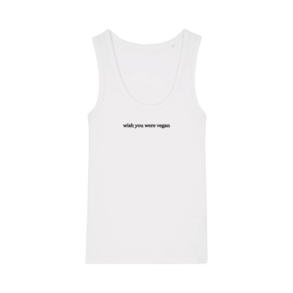 Wish You Were Vegan Women's Tank Top - Vegan America