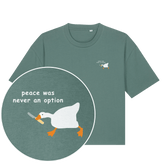 Peace Was Never An Option Women's Boxy T-Shirt - Vegan America