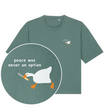 Peace Was Never An Option Women's Boxy T-Shirt - Vegan America