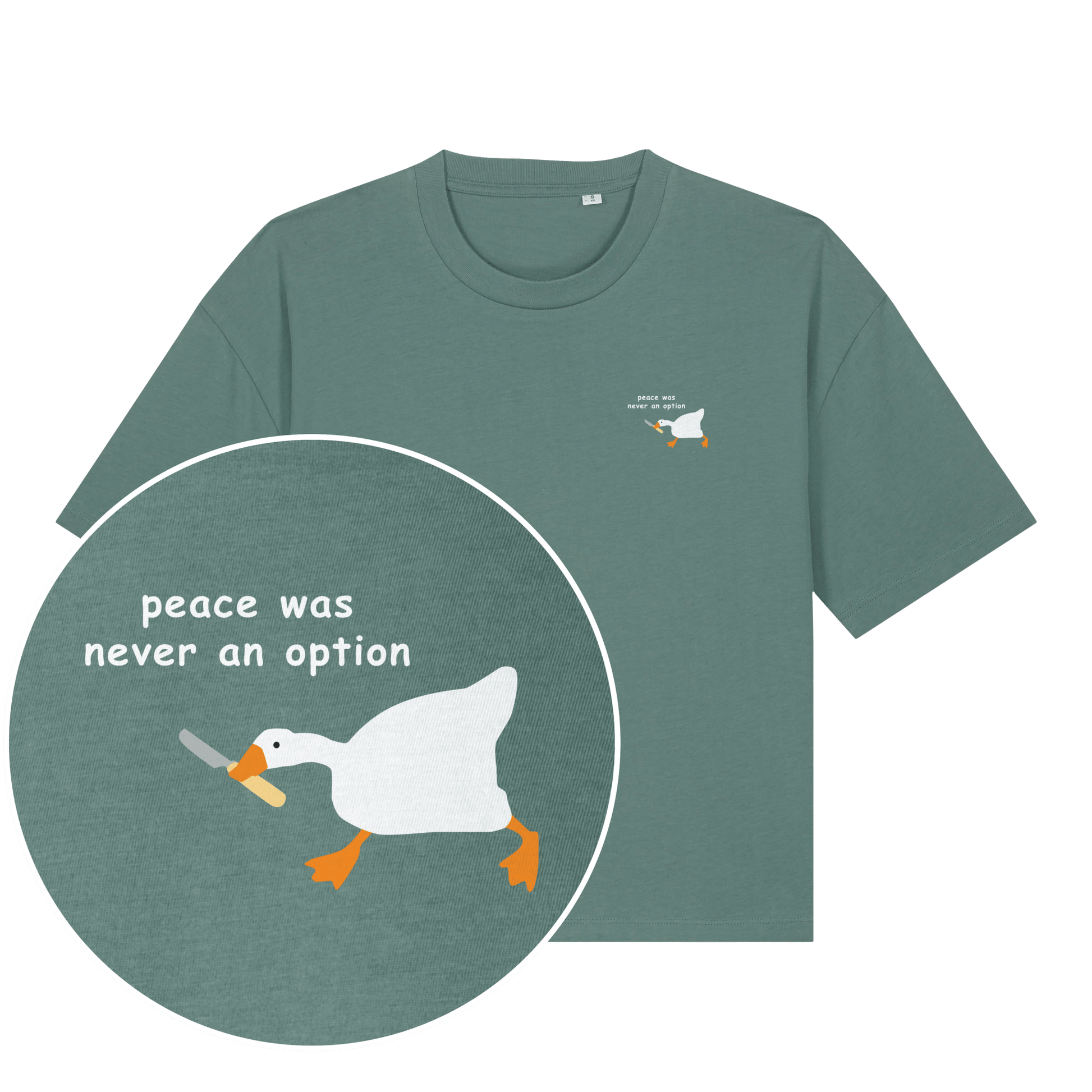 Peace Was Never An Option Women's Boxy T-Shirt - Vegan America