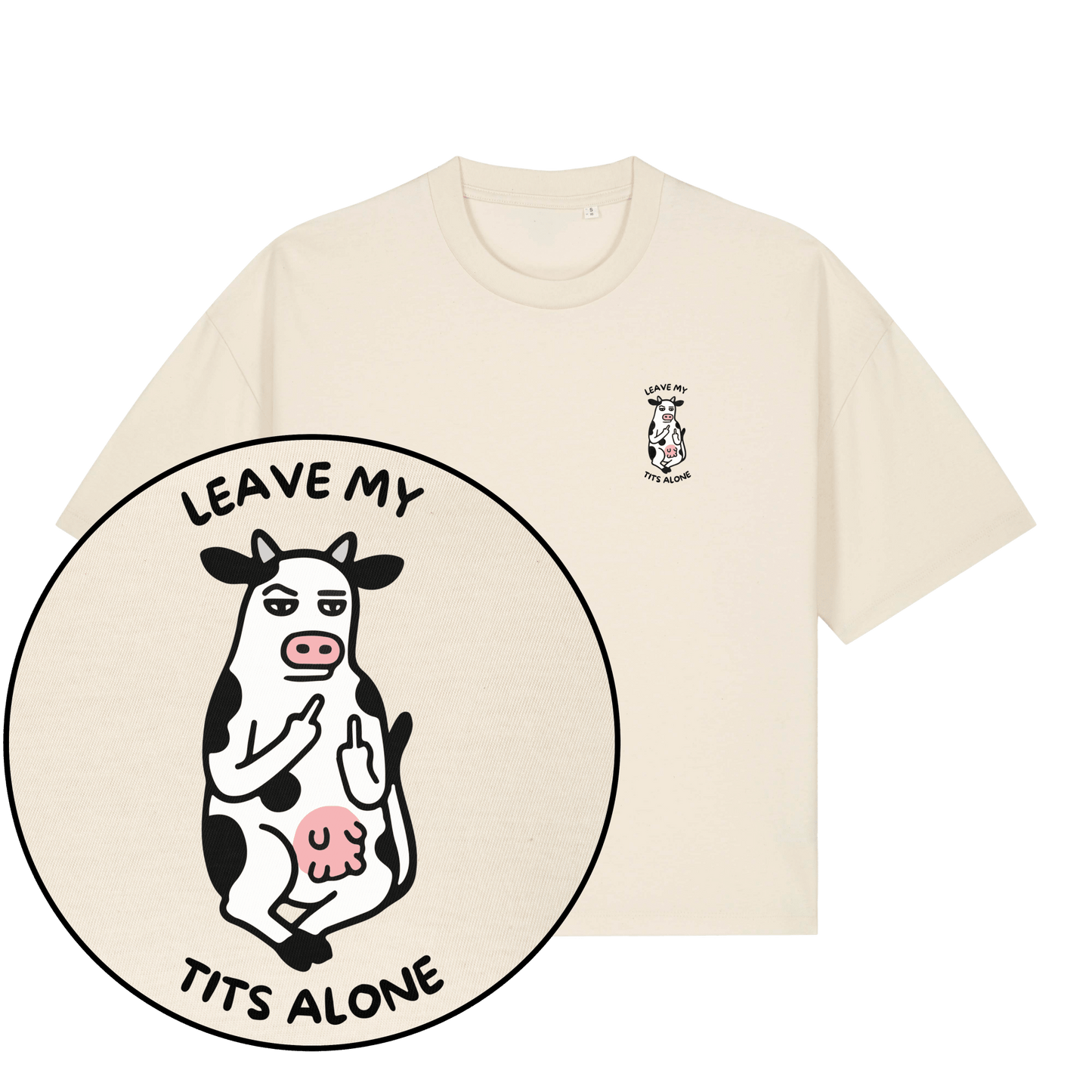Leave My Tits Alone Women's Boxy T-Shirt - Vegan America
