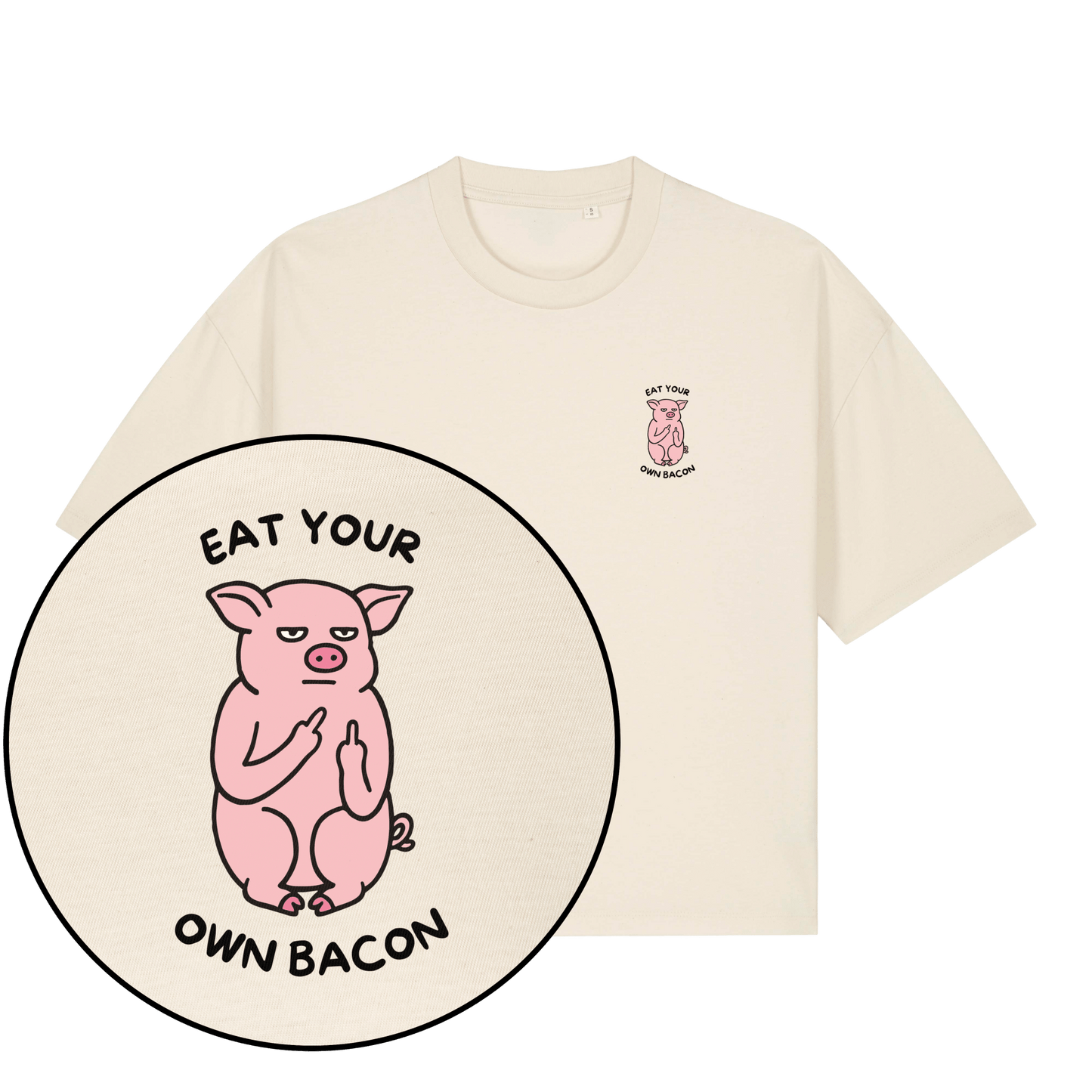 Eat Your Own Bacon Women's Boxy T-Shirt - Vegan America
