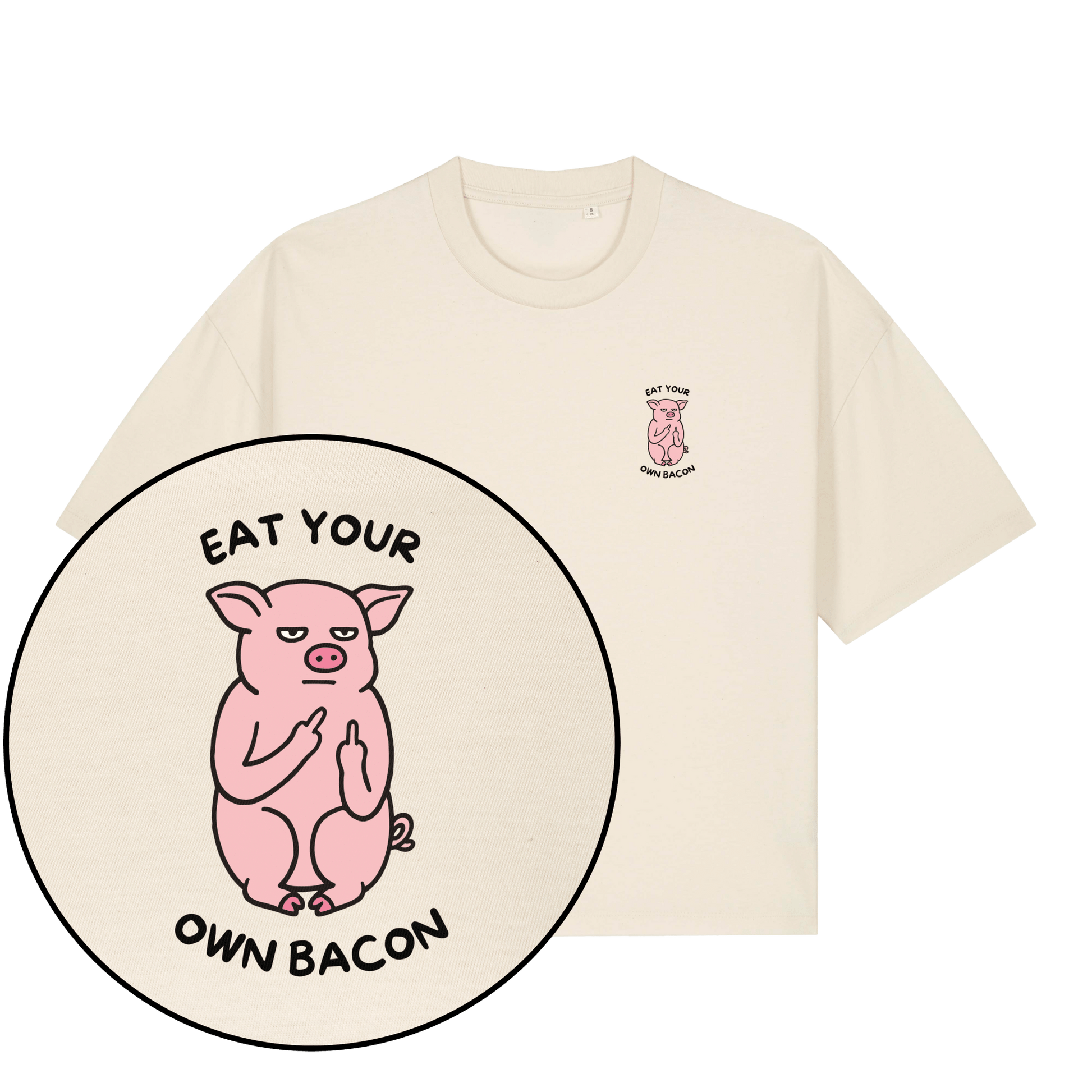Eat Your Own Bacon Women's Boxy T-Shirt - Vegan America