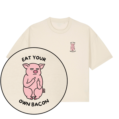 Eat Your Own Bacon Women's Boxy T-Shirt - Vegan America