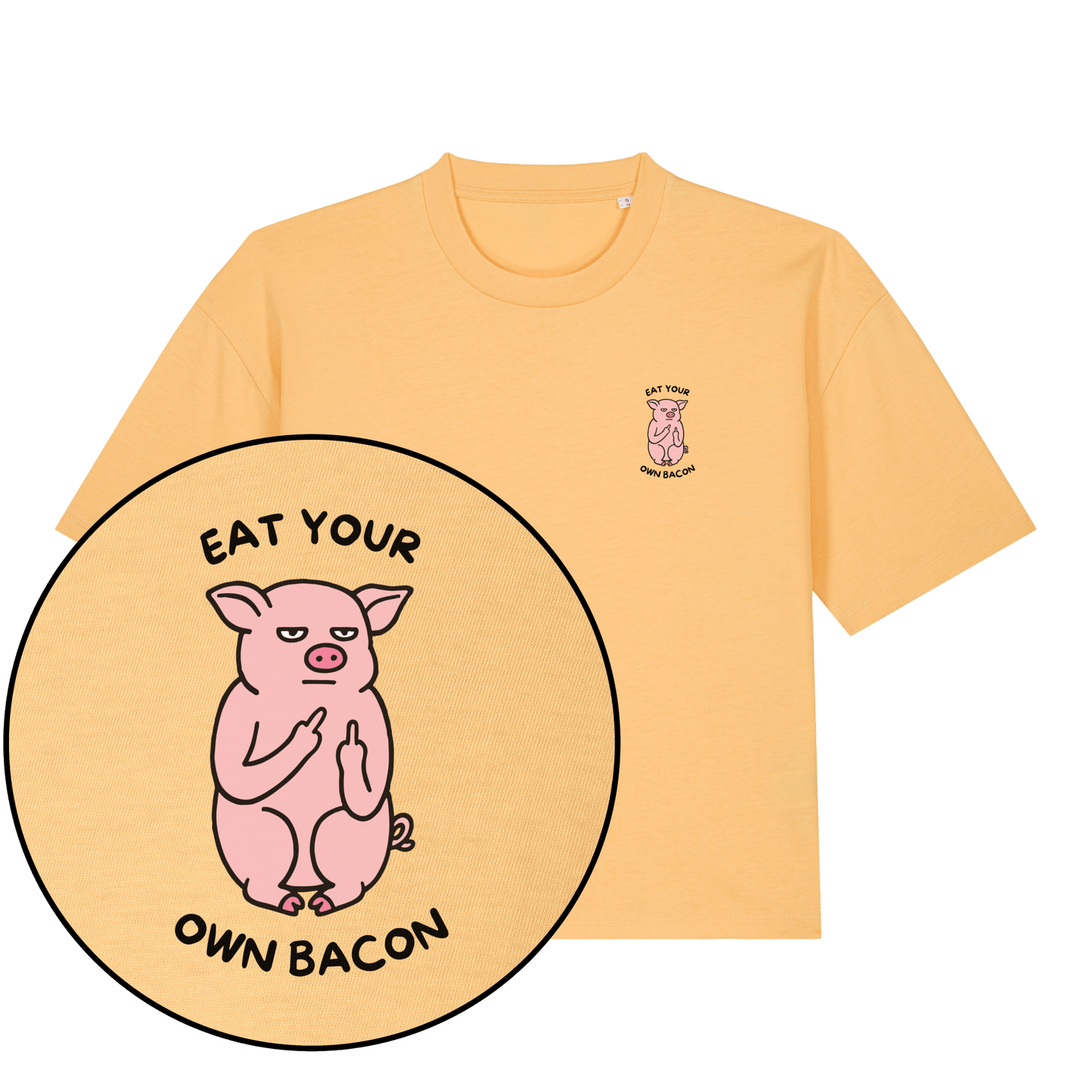 Eat Your Own Bacon Women's Boxy T-Shirt - Vegan America