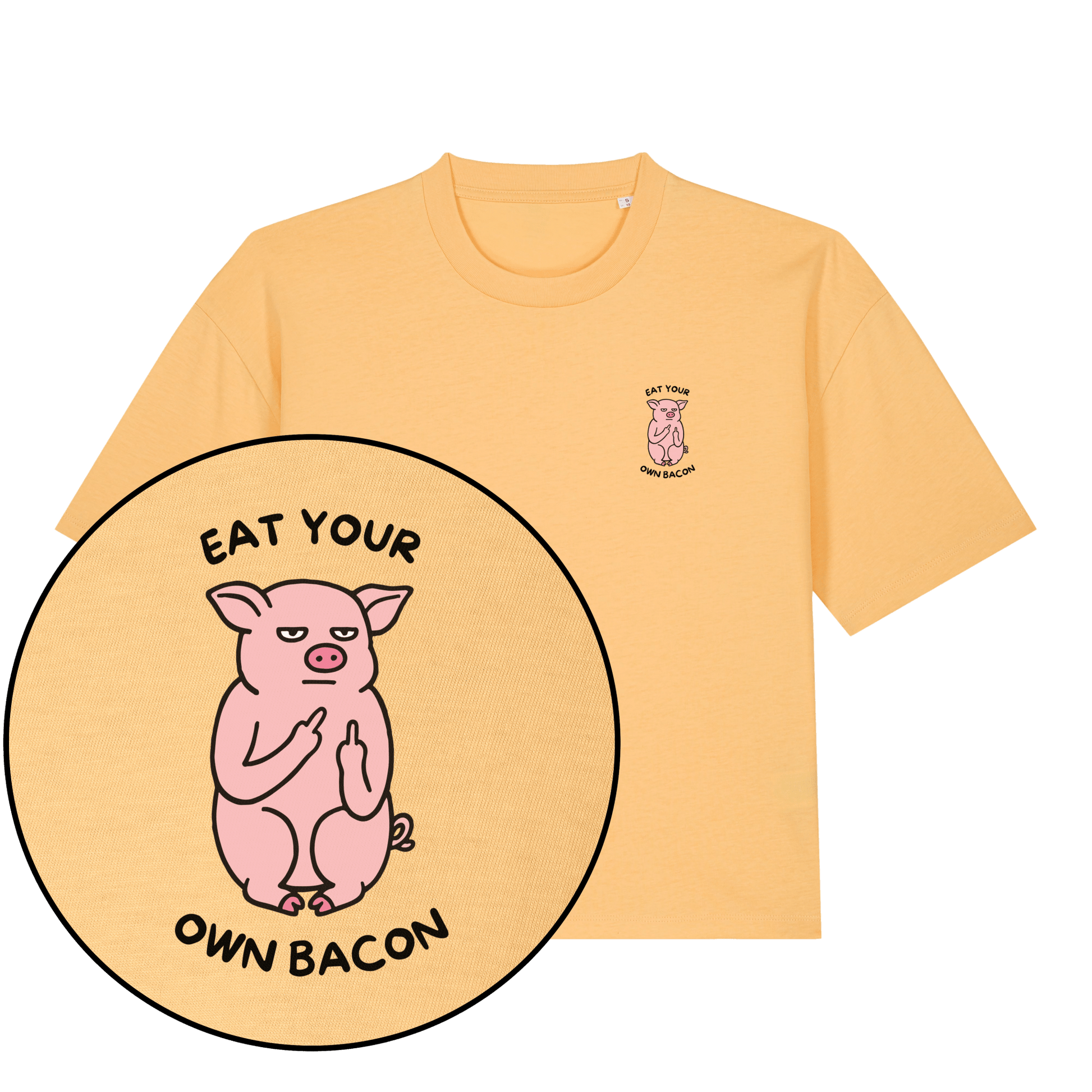 Eat Your Own Bacon Women's Boxy T-Shirt - Vegan America