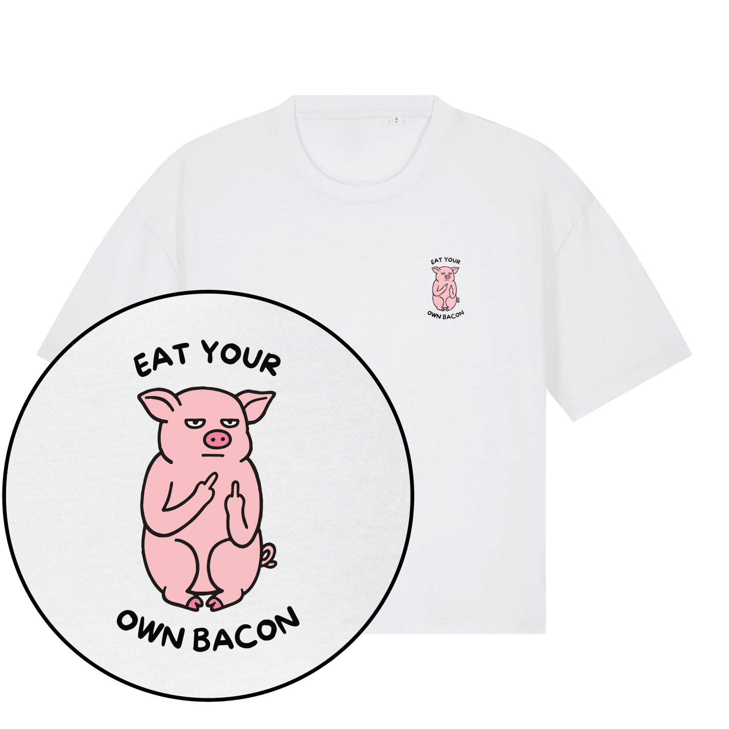 Eat Your Own Bacon Women's Boxy T-Shirt - Vegan America