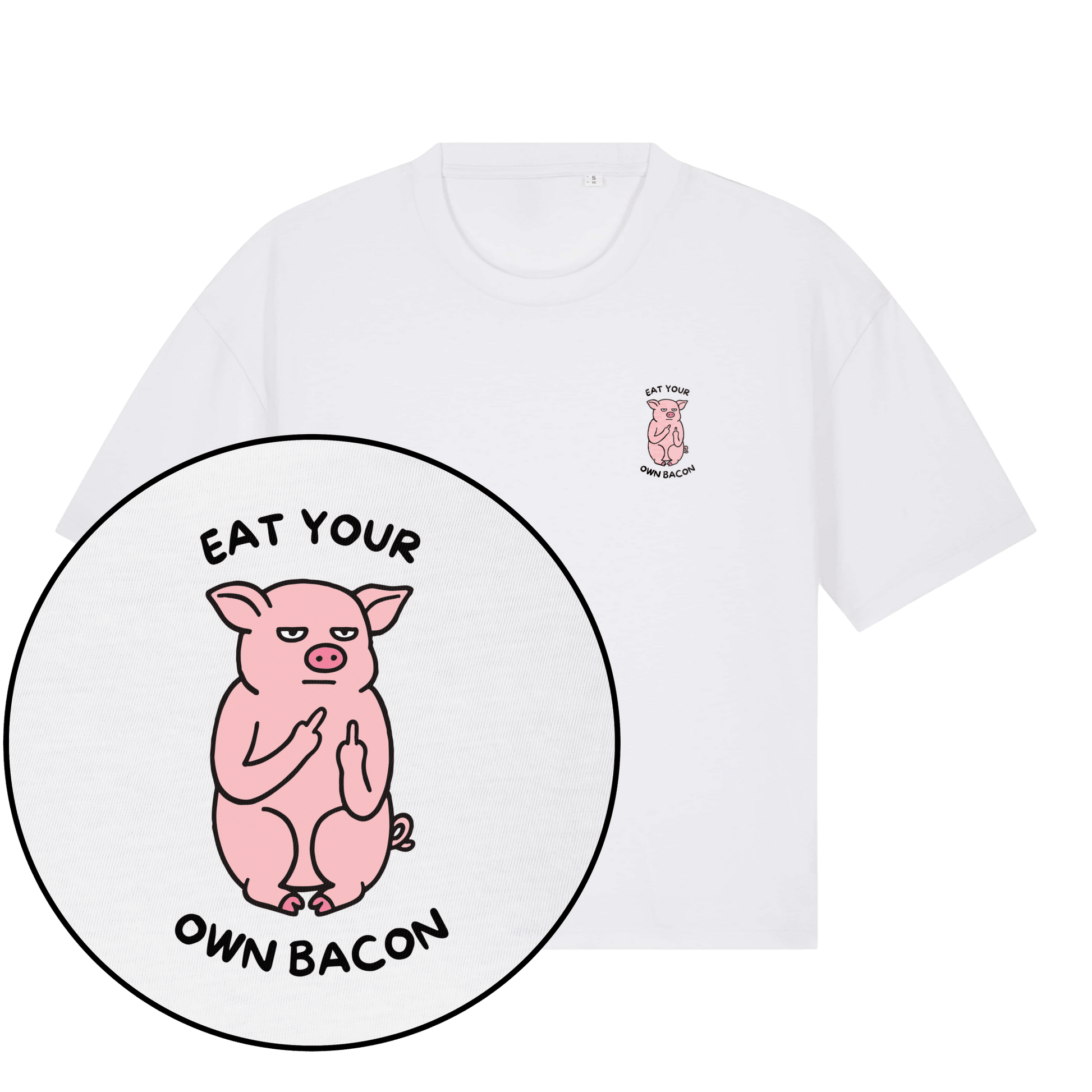 Eat Your Own Bacon Women's Boxy T-Shirt - Vegan America