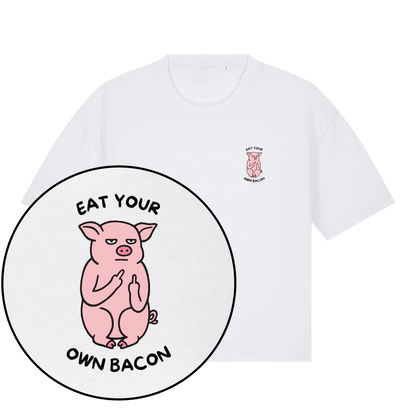Eat Your Own Bacon Women's Boxy T-Shirt - Vegan America
