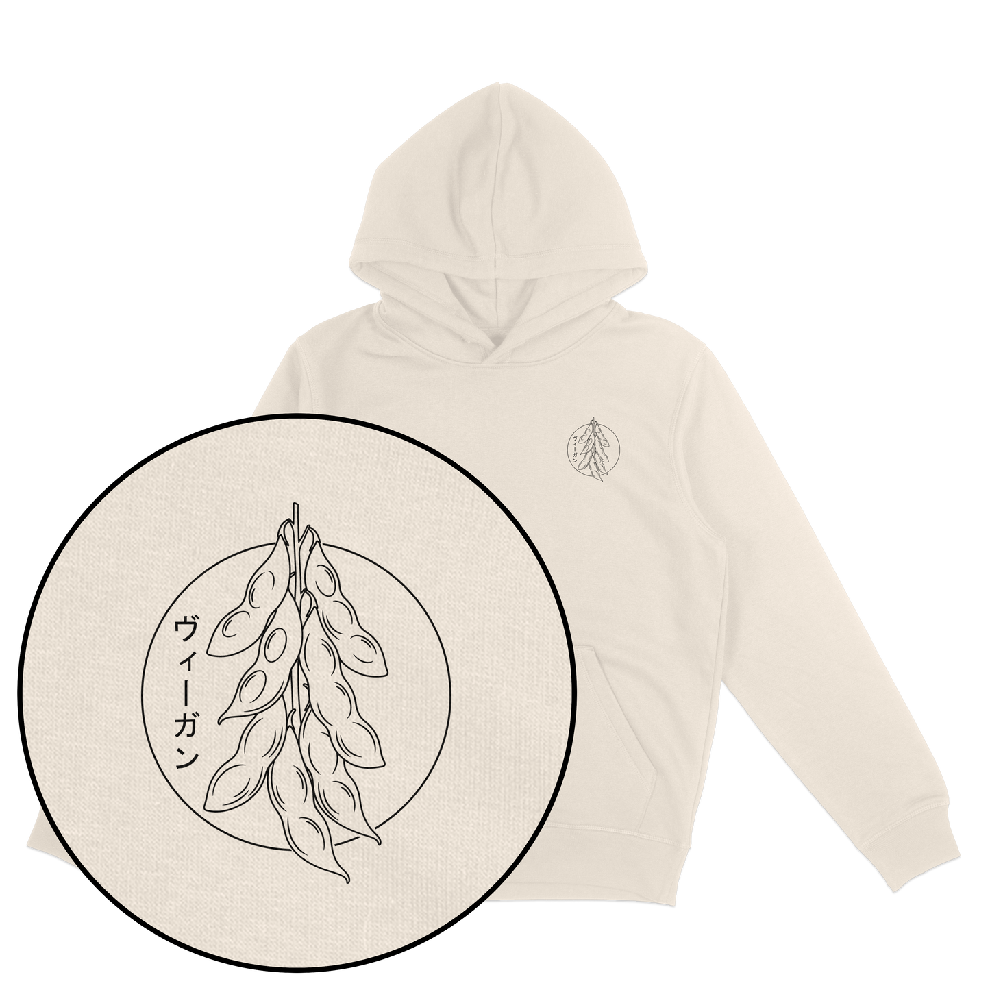 Japanese Vegan Streetwear Hoodie