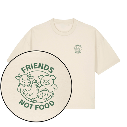 Friends Not Food Women's Boxy T-Shirt - Vegan America