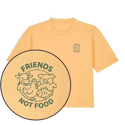 Friends Not Food Women's Boxy T-Shirt - Vegan America